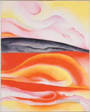 ジョージア・オキーフ Painting - ストリーズ ルージュ ジョーヌ エ ノワール ジョージア オキーフ アメリカのモダニズム 精密主義